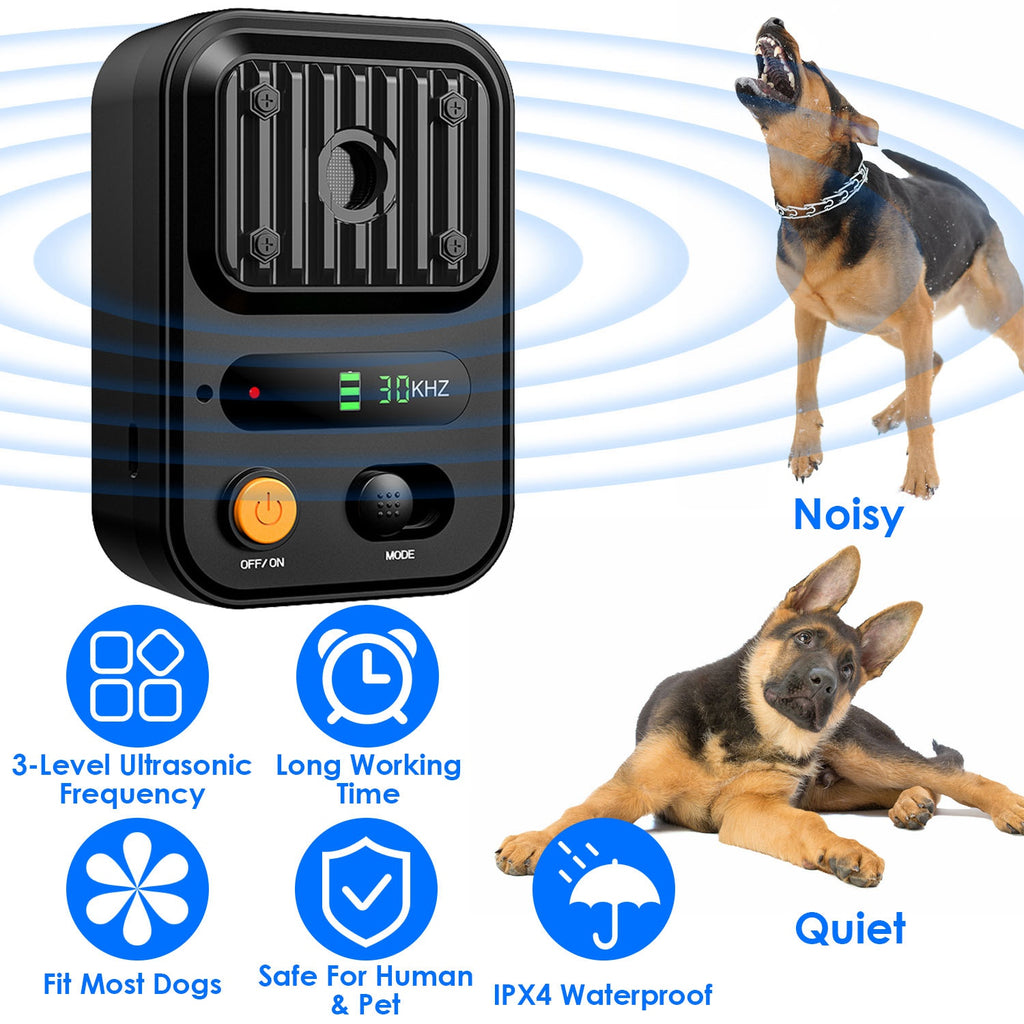 Stop Dog Attacks Fast - Portable Ultrasonic Bark Control
