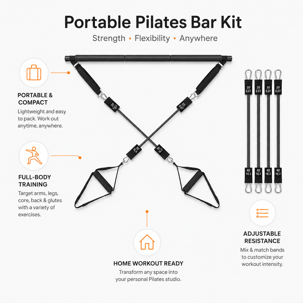 Pilates Bar Kit — Full-Body Home Workout System