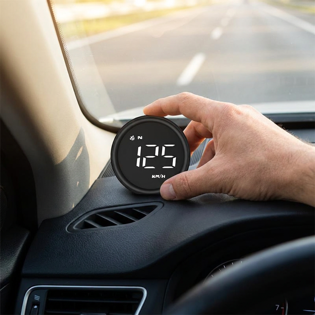 Adjusting the OBD2 heads-up display showing speed